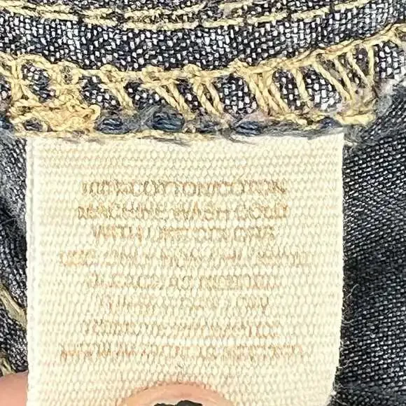 Free People Women Blue Wide Leg Flare Jeans | Size 24 Regular - Picture 4 of 7